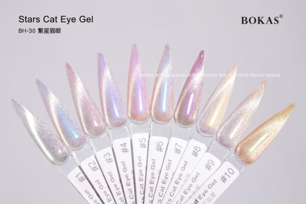 BOKAS BH-30 OEM/ODM 30 Colors Stars Cat Eye GeL Nail Polish