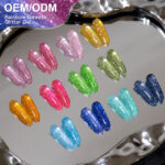 BOKAS CO-12 OEM/ODM 12 Colors Disco Diamond Reflective Rainbow Sweets Gel Nail Polish