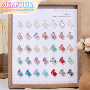 BOKAS CJ-35 OEM/ODM 35 Colors Flower In The City Glitter Gel Nail Polish