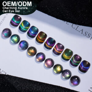 BOKAS CC-09 OEM/ODM 9 Colors Charming Aurora Cat Eye GeL Nail Polish