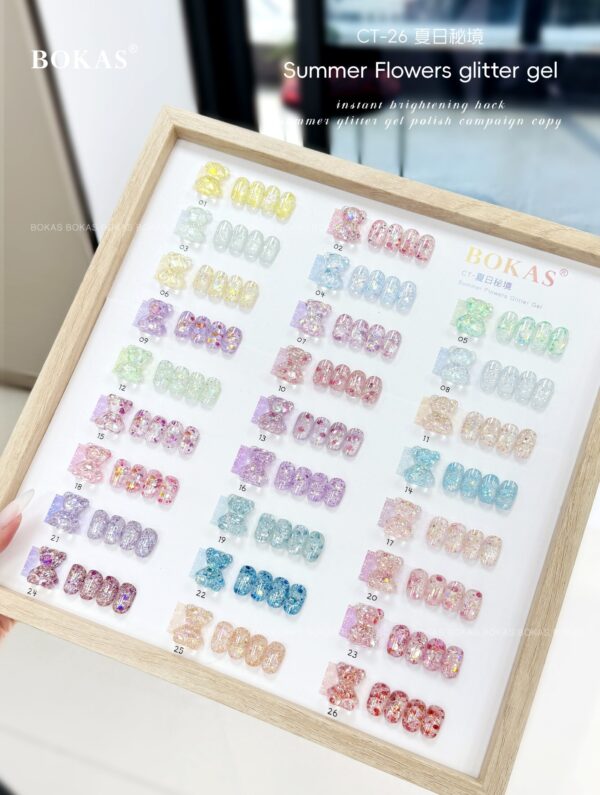 BOKAS CT-26 OEM/ODM 26 Colors Summer Flowers Cat Eye GeL Nail Polish