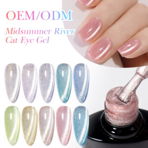 BOKAS CS-10 OEM/ODM 10 Colors Midsummer River Cat Eye Gel Nail Polish