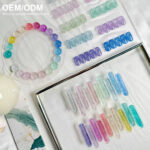 BOKAS CR-20 OEM/ODM 20 Colors Disco glitter White Diamond Reflective Gel Nail Polish