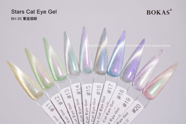 BOKAS BH-30 OEM/ODM 30 Colors Stars Cat Eye GeL Nail Polish