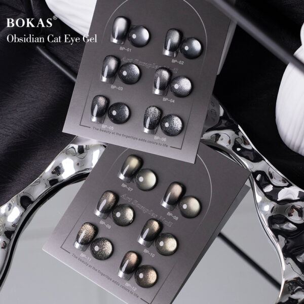 BOKAS BP-12 OEM/ODM 12 Colors Obsidian Cat Eye GeL Nail Polish