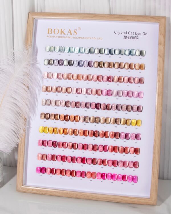 BOKAS BI-200 OEM/ODM 200 Colors Crystal Cat Eye GeL Nail Polish