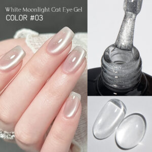 BOKAS CM-12 OEM/ODM 12 Colors White Moonlight Cat Eye Gel Nail Polish