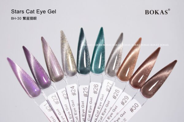 BOKAS BH-30 OEM/ODM 30 Colors Stars Cat Eye GeL Nail Polish
