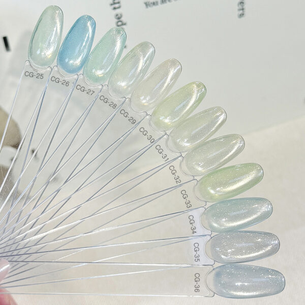 BOKAS CG-48 OEM/ODM 48 Colors Glaze Cat Eye Gel Nail Polish