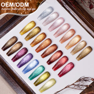 BOKAS BO-24 OEM/ODM 24 Colors Autumn Platinum Cat Eye GeL Nail Polish