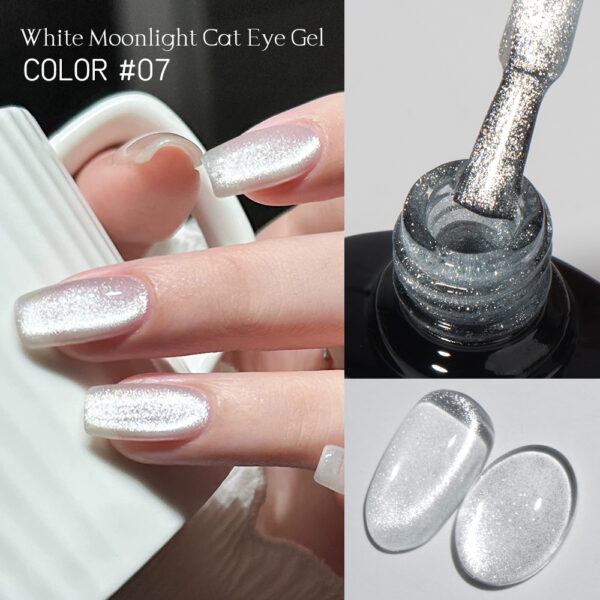BOKAS CM-12 OEM/ODM 12 Colors White Moonlight Cat Eye Gel Nail Polish