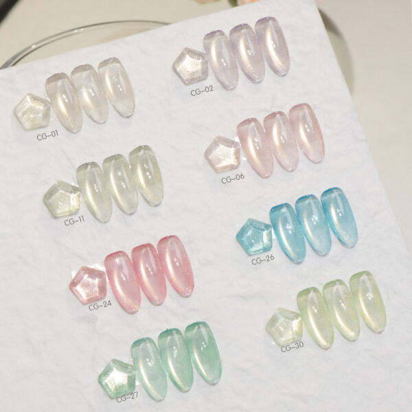 BOKAS CG-48 OEM/ODM 48 Colors Glaze Cat Eye Gel Nail Polish