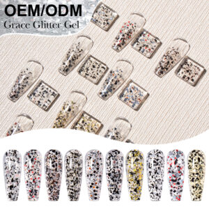BOKAS CB-10 OEM/ODM 10 Colors Grace Glitter Gel Nail Polish