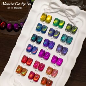 BOKAS CZ-18 OEM/ODM 18 Colors Meteortie Cat Eye GeL Nail Polish