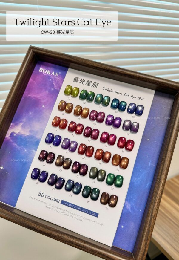 BOKAS CW-30 OEM/ODM 30 Colors Twilight Stars Cat Eye GeL Nail Polish