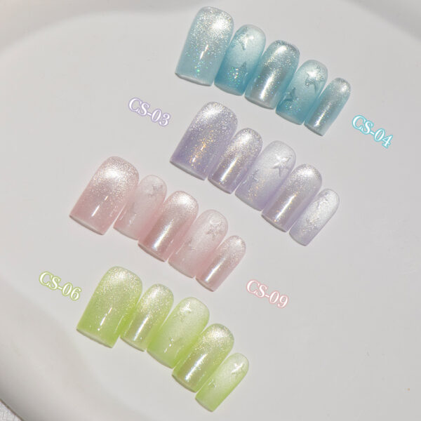 BOKAS CS-10 OEM/ODM 10 Colors Midsummer River Cat Eye Gel Nail Polish