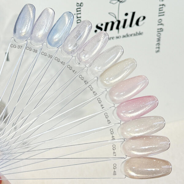 BOKAS CG-48 OEM/ODM 48 Colors Glaze Cat Eye Gel Nail Polish