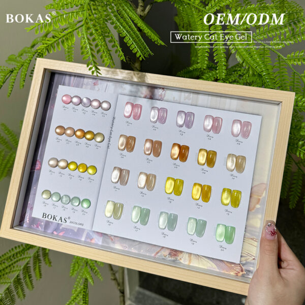 BOKAS BZ-130 OEM/ODM 130 Colors Watery Cat Eye Gel Nail Polish