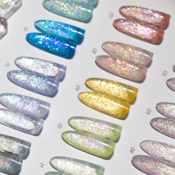BOKAS CK-18 OEM/ODM 18 Colors Dreamweaver Glitter Gel Nail Polish