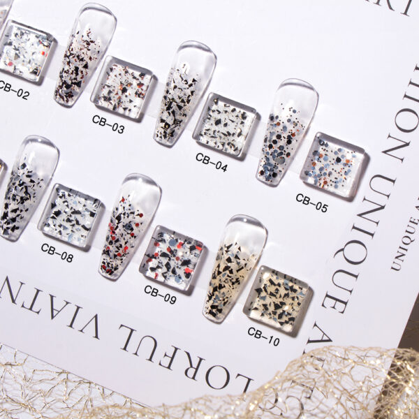 BOKAS CB-10 OEM/ODM 10 Colors Grace Glitter Gel Nail Polish