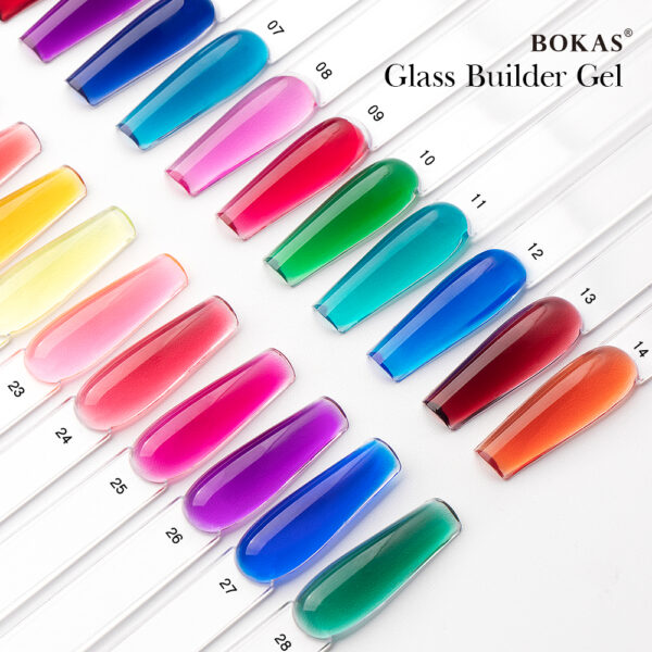 BOKAS CI-16 OEM/ODM 16 Color Glass Builder Gel