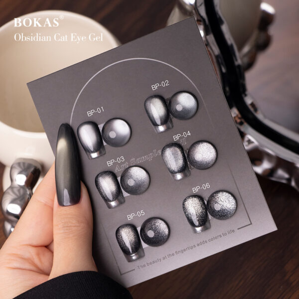 BOKAS BP-12 OEM/ODM 12 Colors Obsidian Cat Eye GeL Nail Polish