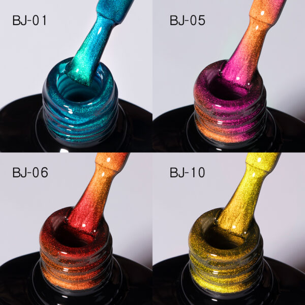 BOKAS BJ-12 OEM/ODM 12 Colors Colorful Cat Eye GeL Nail Polish