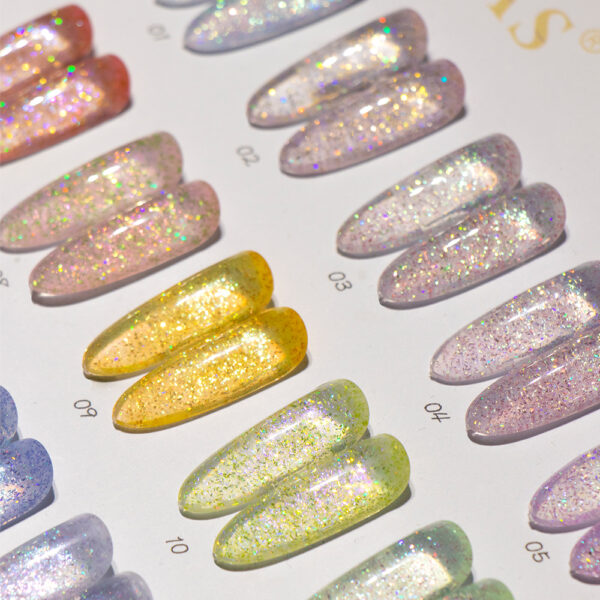 BOKAS CK-18 OEM/ODM 18 Colors Dreamweaver Glitter Gel Nail Polish