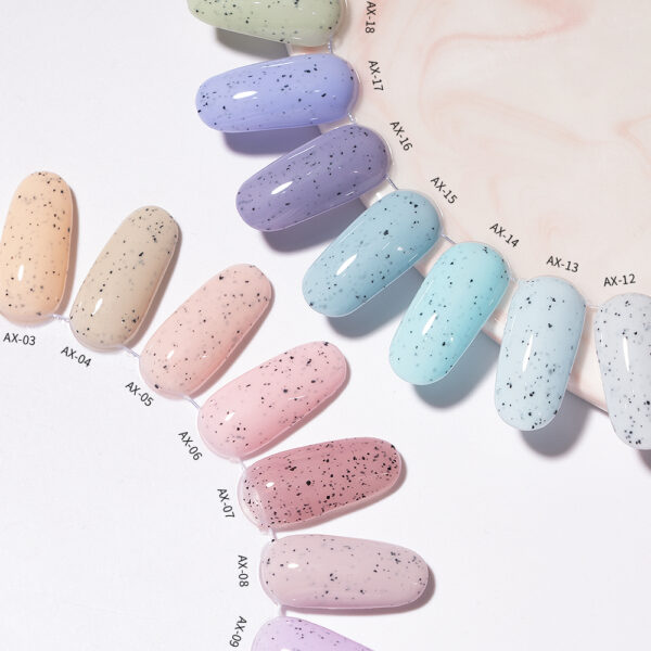 BOKAS AX-20 OEM/ODM 20 Colors Candy Chocolate Glitter Gel Nail Polish