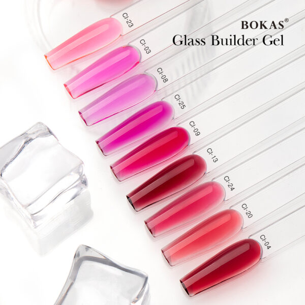 BOKAS CI-16 OEM/ODM 16 Color Glass Builder Gel