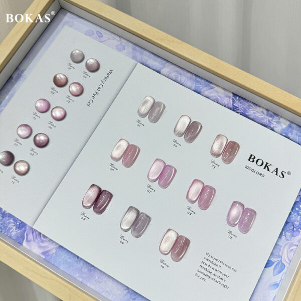 BOKAS BZ-130 OEM/ODM 130 Colors Watery Cat Eye Gel Nail Polish