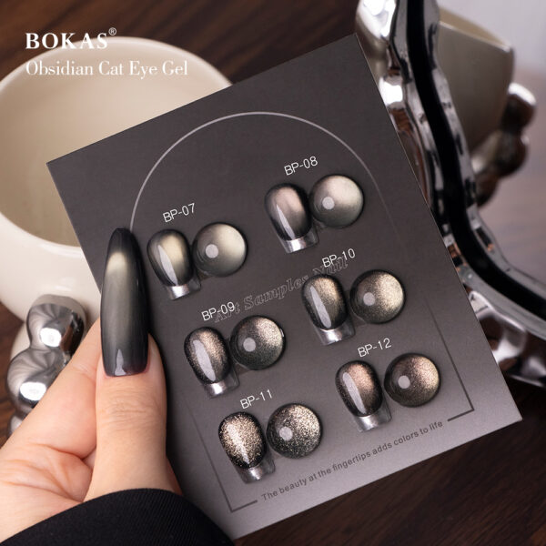 BOKAS BP-12 OEM/ODM 12 Colors Obsidian Cat Eye GeL Nail Polish