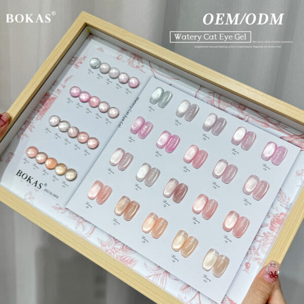 BOKAS BZ-130 OEM/ODM 130 Colors Watery Cat Eye Gel Nail Polish