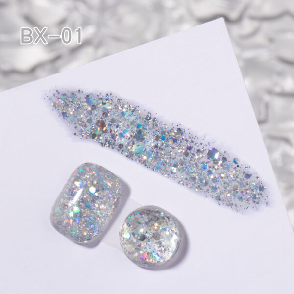 BOKAS BX-12 OEM/ODM 12 Colors Rainbow Glitter Gel Nail Polish