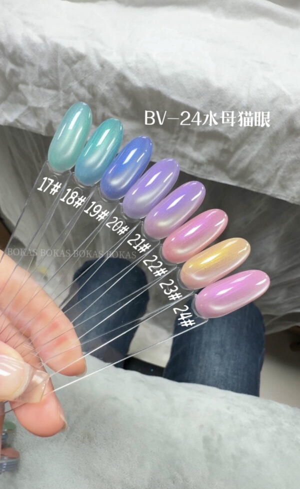 BOKAS BV-24 OEM/ODM 24 Colors Jellyfish Cat Eye Gel Nail Polish