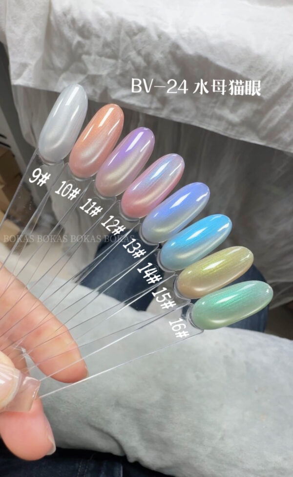 BOKAS BV-24 OEM/ODM 24 Colors Jellyfish Cat Eye Gel Nail Polish