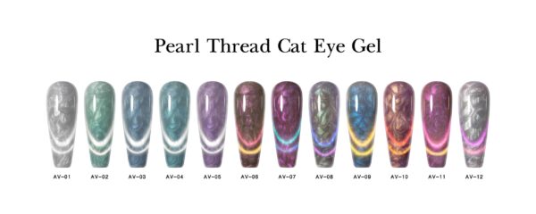 BOKAS AV-12 OEM/ODM 12 Colors Threaded Cat Eye GeL Nail Polish